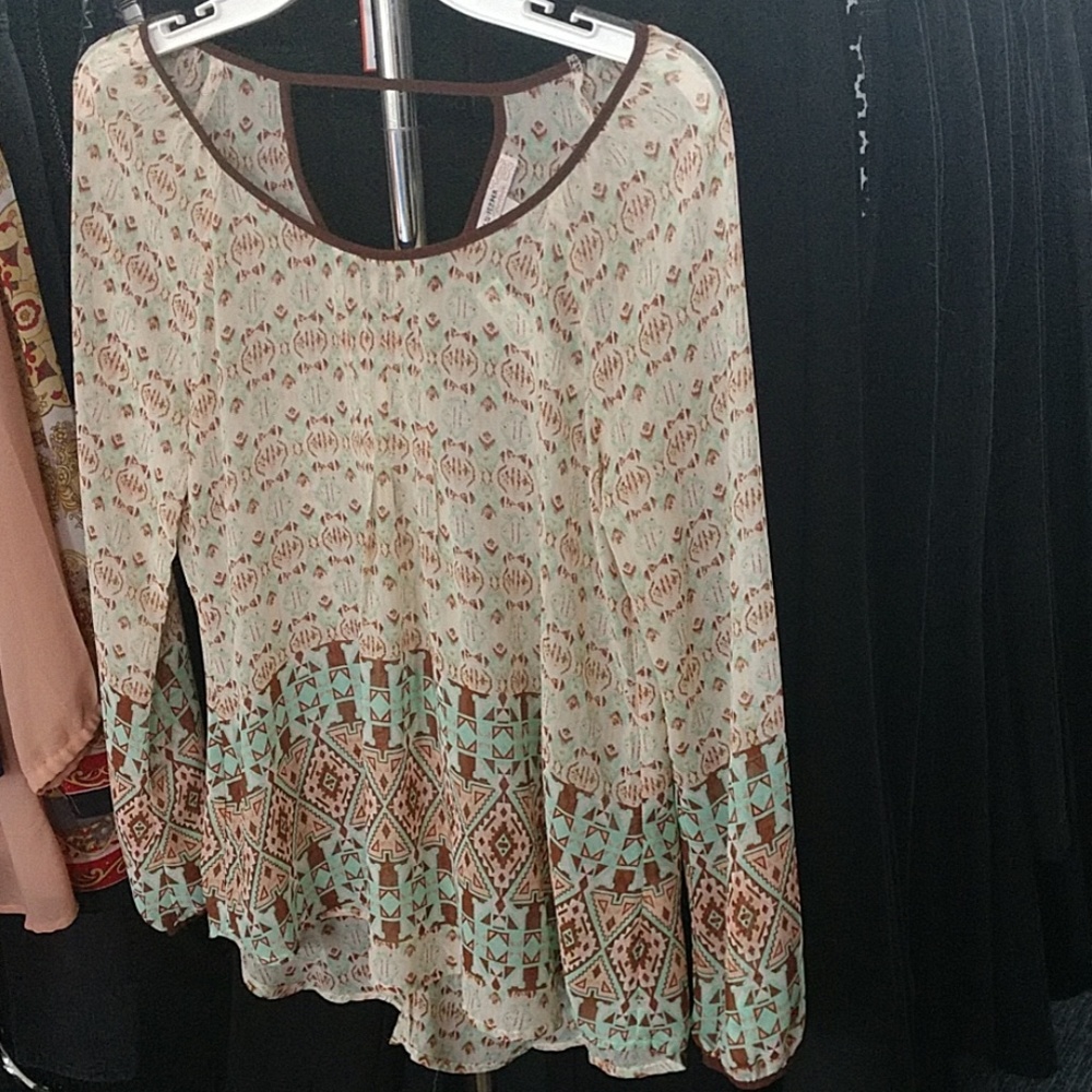 Blu pepper blouse